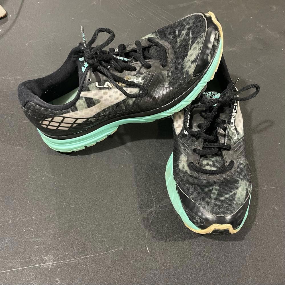 Brooks Launch 3 (1202061B071) Women's Running Shoes Size 7.5 Black Mint Green